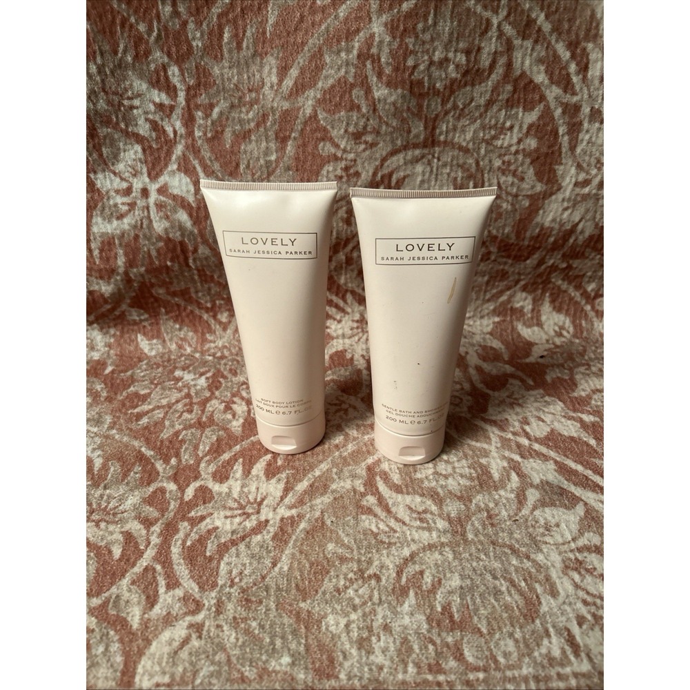 LOT Of 2 ~ LOVELY By Sara Jessica Parker for Women Body Lotion & shower gel